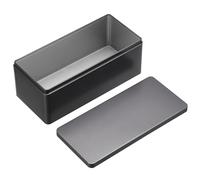 Tewzafiya Boîte à valeurs en métal - Rectangulaire Métal Portable Sécurité, Boîte à Argent En Étain Avec Couvercle | Pour Bijoux Clés Billets Maison Bureau Voyage Business