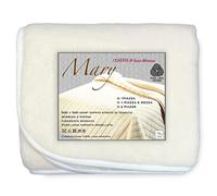 Tex family Plaid Mary Couette en pure laine Merinos 1000 g pure laine vierge - 1 place