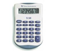 Calculatrice texas instruments poche ti-501 mémoire touche pourcentage pile 56x91x11mm 28g