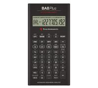 Texas Instruments Calculatrice financière BA II Plus Professional IIBAPRO/FC/3E12/A Noir LCD Pile