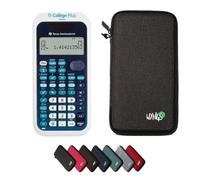 TEXAS INSTRUMENTS Calculateur scientifique CALCUSO - TI Collège Plus Solaire + étui de protection WYNGS gris foncé + Etendue de CALCUSO
