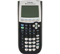 Texas Instruments Calculatrice graphique TI-84 Plus, affichage 8 lignes, mémoire, vues 2D, bleu foncé