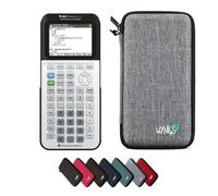 TEXAS INSTRUMENTS CALCUSO Pack économique: TI 83 Premium CE Python Edition Calculatrice Graphique + étui de Protection WYNGS Gris Clair + Garantie étendue de CALCUSO