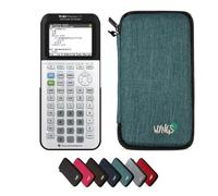 TEXAS INSTRUMENTS CALCUSO Pack économique: TI 83 Premium CE Python Edition Calculatrice Graphique + étui de Protection WYNGS Turquoise + Etendue de CALCUSO