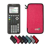 TEXAS INSTRUMENTS CALCUSO Pack économique: TI 84 Plus CE-T Python Edition Calculatrice Graphique + étui de Protection WYNGS Rose + étendue de CALCUSO
