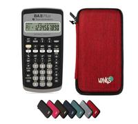 TEXAS INSTRUMENTS CALCUSO Pack économique: TI BA II Plus Calculatrice Scientifique + étui de Protection WYNGS Rouge + Garantie étendue de CALCUSO