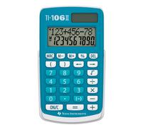 Texas Instruments TI-106 II - Calculatrice Scientifique Solaire, Une Calculatrice de Poche Durable et Facile à Utiliser avec Quatre opérations arithmétiques de Base, en/GR/DE/FR