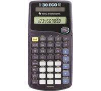 Texas Instruments TI-30 ECO RS Calculatrice de poche noir solaire (l x H x P) 79 x 15 x 153 mm