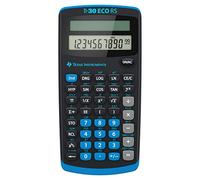 Texas Instruments TI-30 ECO RS Calculatrice de poche noir solaire (l x H x P) 79 x 15 x 153 mm