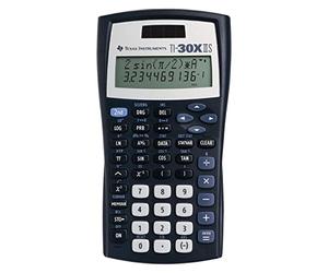 Texas Instruments TI-30 XIIS FC Schulrechner (zweizeilig, Solar- und Batteriebetrieb) Dunkelblau