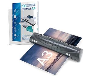 Texet A78211-2X21V Plastifieuse Pro avec 200 feuilles A4 Noir
