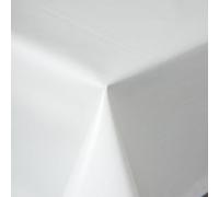 texpot Nappe de table en toile cirée 140 x 180 cm ovale avec lignes lavable avec ourlet en polyester pour table de jardin