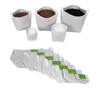 TEXPOT Pot géotextile 50 litres Blanc avec poignée