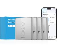 Texte : Interrupteur de store WiFi Maxcio Alexa Google Home tactile intelligent 4-pack