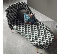 Textil Chaise Lounge Chaise longue Coussin Canapé Relax Chaiselounge Club Meuble Nouveau