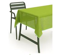 TextilDepot24 Nappe de Jardin avec Ourlet - Lavable - pour Table de Jardin, Balcon, terrasse - Résistante aux intempéries - Vert - 130 x 220 cm