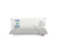 Textilhome - Oreillers de Voyage À Mémoire de Forme 43x24 cm (Mini) | Mousse Viscoélastique 100% Naturelle, Housse à l'Aloe Vera, Respirant et Lavable | Comprend 1 Sac de Transport Enroulables