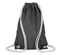 TEXXILLA Lot de 25 sacs d'événement en coton 21 x 29 cm, gris acier | Sac d'événement et de festival au format A4 avec cordons de serrage robustes - Peut être porté comme sac à dos - Cordons