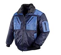 teXXor 4173-M Oslo Pilote-Veste de Travail, Bleu Marine/Bleuet, Taille M