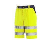 teXXor 4346-48 Erie Short haute visibilité, Jaune/bleu Marine, Taille 48