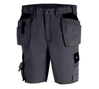 teXXor Canvas-Arbeitsshorts Bermuda Gris/Noir 50