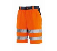 teXXor Short de sécurité Erie orange vif/navy 56