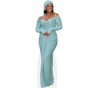 Teyonah Parris (Long Dress) Silhouette en Carton Taille Mini