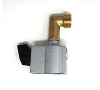 Tezla Adaptateur de gaz à clipser de 27 mm pour tuyau flexible butane, sortie mâle 109, entrée latérale