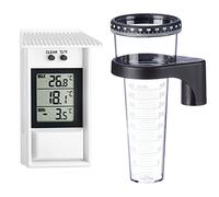 TFA 30.1053 Thermomètre numérique avec min-max & TFA Dostmann 47.1001 Pluviomètre