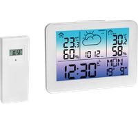 TFA Dostmann Station météo radiopilotée METEO SKY 35.1175.02 - Prévisions 12h - 3 capteurs - Blanc