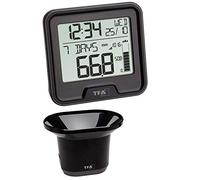 TFA 47.3005.01 Pluviomètre sans fil Drop avec pluviomètre Noir avec piles
