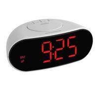 TFA Dostmann Réveil radiopiloté 60.2505 numérique à chiffres lumineux gris clair