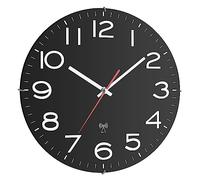 Horloge murale TFA Dostmann 60.3509 radiopiloté(e) 30 mm x 40 mm noir