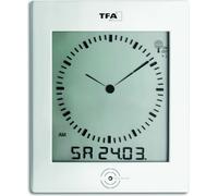 TFA 60.4506 Horloge murale radiocommandée numérique avec cadran analogique et climat ambiant DIALOG