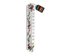 TFA Dostmann Analoges Innen-Außen-Thermometer Thermomètre blanc, fleurs 12.3040.20