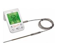 TFA Dostmann 14.1510.02 Thermomètre de barbecue surveillance de la température à coeur, capteur filaire rôti, grillade, cuisson à