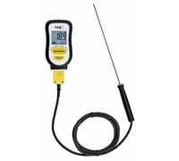 TFA Dostmann 14.1552.01 Thermomètre sous-vide numérique avec sonde en acier inoxydable et bande en mousse pour l'étanchéité Noir 42 x 21 x 78 mm