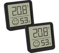 TFA Dostmann 2-pack Thermo-hygromètre noir 30.5053.01.02