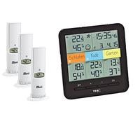 TFA Dostmann 30.3060.01 Klima Home Thermomètre/hygromètre sans Fil, Noir (Noir avec Batteries)
