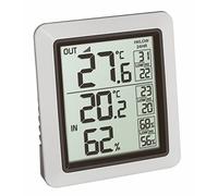 TFA Dostmann 30.3065.02 Thermomètre sans fil avec émetteur extérieur (blanc avec piles)