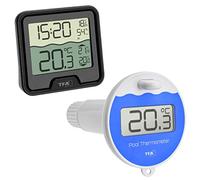 TFA-Dostmann 30.3066.01 Marbella Thermomètre de Piscine sans Fil (noir avec batteries)
