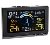 TFA Dostmann Station météo Spring Breeze 35.1140.01, radiopilotée, anémomètre, écran couleur, Noir