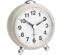 TFA Dostmann Réveil à quartz 60.1030.09 – Look rétro, mouvement silencieux – Beige