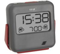 TFA Dostmann 60.2031.10 Réveil à quartz Gris Alarmes 1