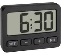 TFA Dostmann 60.2036.01 à quartz Réveil noir Heures de réveil 1 1 minuterie