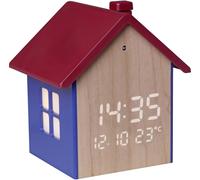 TFA Dostmann 60.2046.06 à quartz Réveil bleu, rouge, bois Heures de réveil 1