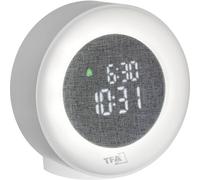 TFA Dostmann 60.2047.02 à quartz Simulateur daube blanc Heures de réveil 1 lumière dambiance