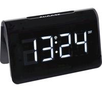 TFA Dostmann 60.2543.02 radiopiloté(e) Réveil noir Heures de réveil 1 grand écran