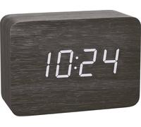 TFA Dostmann 60.2549.01 radiopiloté(e) Réveil bois, noir Heures de réveil 1