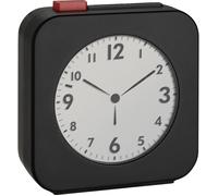 TFA Dostmann Réveil radiopiloté 60.2555.01 – réveil de voyage, écran LCD, noir/rouge